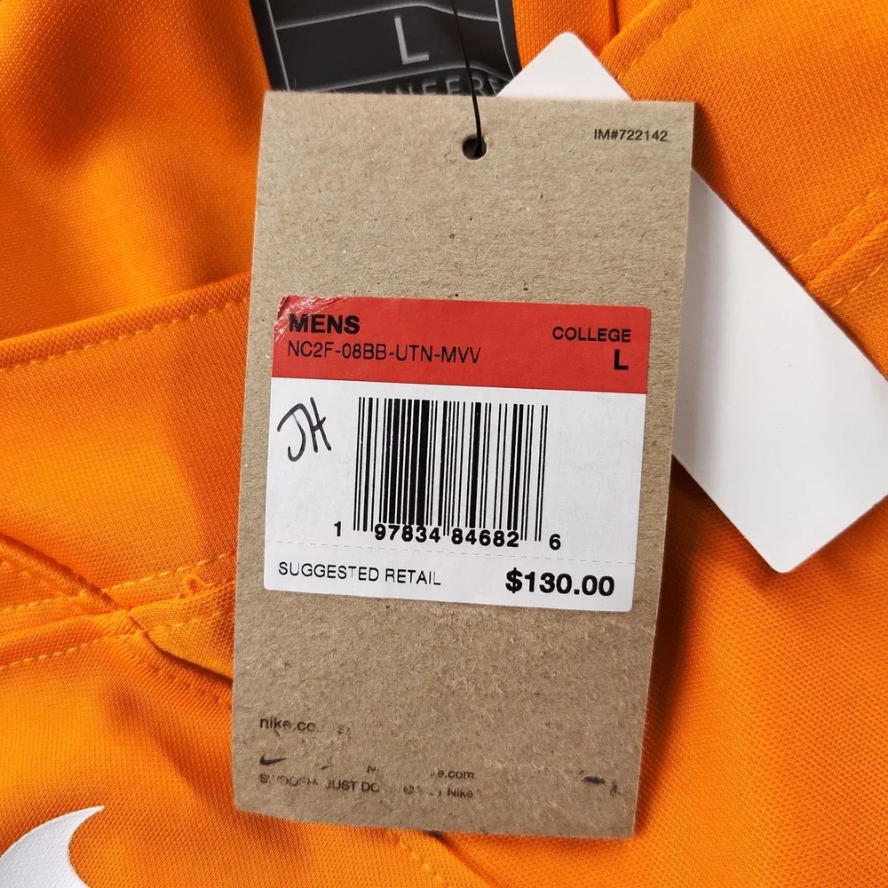 Tennessee Volunteers Jersey Men Large Orange Nike Team Engineered 1 Jason Witten